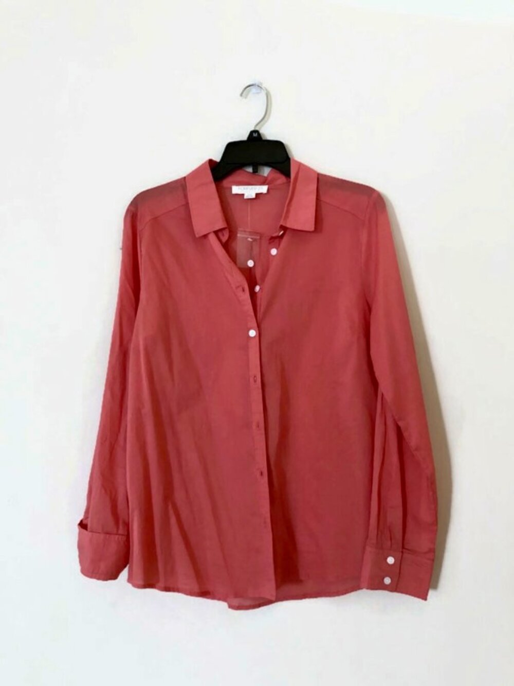 Forever 21 Coral button down shirt, Lightweight top